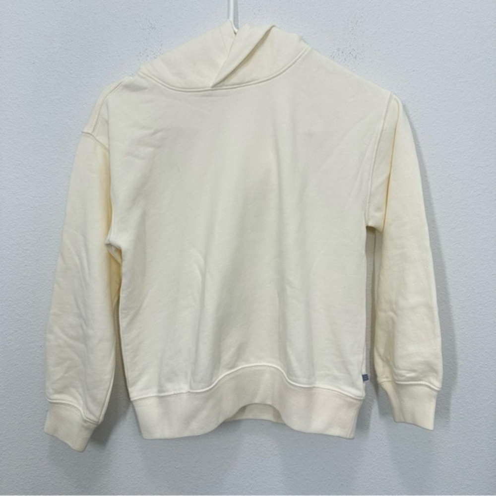KID‎ by Crewcuts Boys Size Medium garment-dyed hoodie Cream Ivory NWT Casual